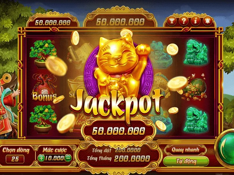 Hình ảnh các biểu tượng slot game và cá vàng trong trò bắn cá TA88